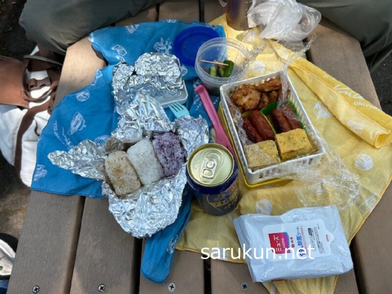 東山動物園に持ち込んだお弁当