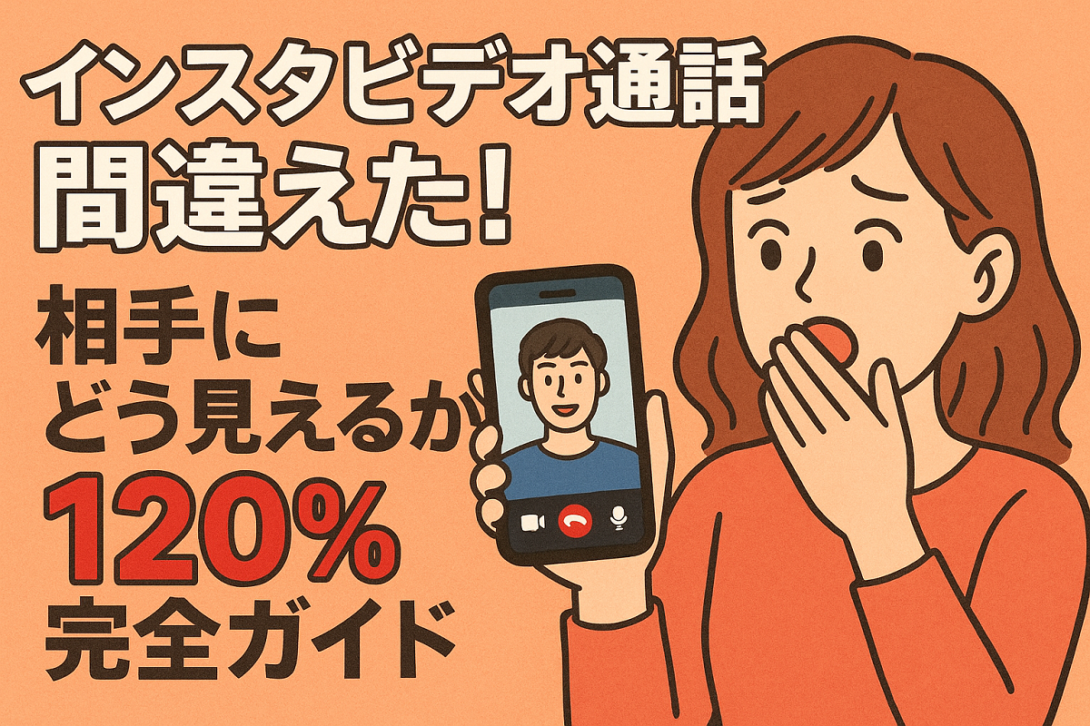 インスタビデオ通話を間違えた人